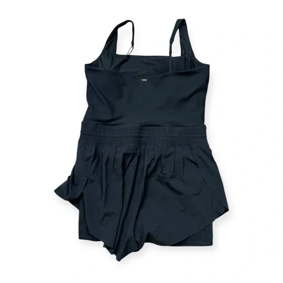 YPB Abercrombie sculptLUX‎ Hybrid Flyaway One Piece Romper Black Sz XXL - Picture 4 of 9